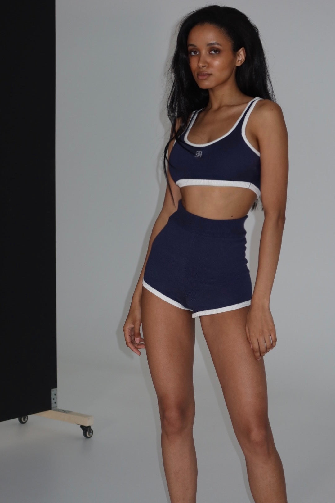 TRACK KNIT SET BLUE